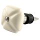 Solid Cream Square Ceramic Wine Stopper